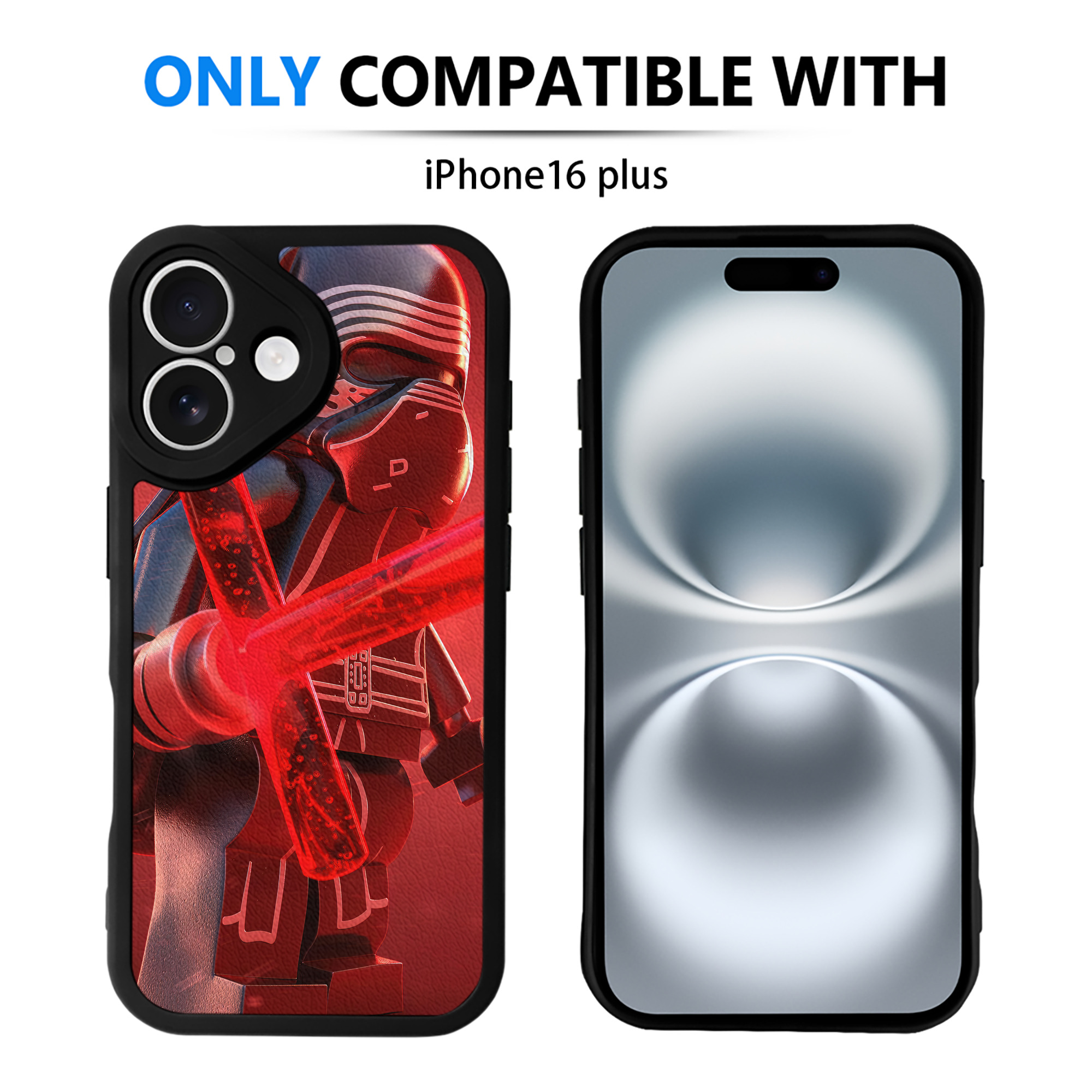 （画像用） スター・ウォーズ Star Wars 【iPhone 16シリーズ対応】シリコンスマホケース（レザー調） 材質：シリコン